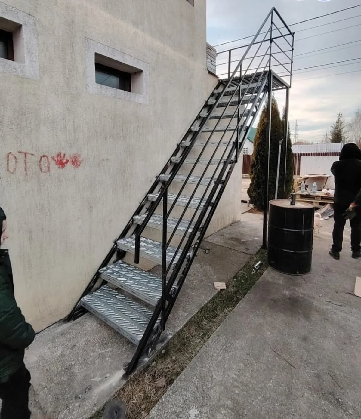 Scară metalică exterioară - proiect 2