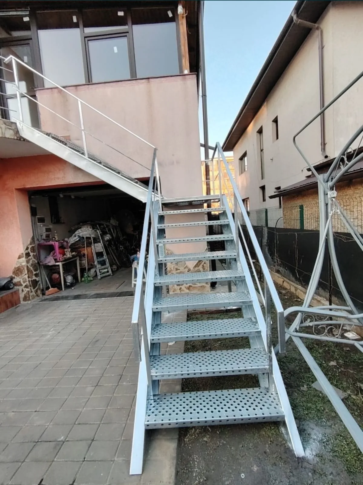 Scară metalică exterioară - proiect 3