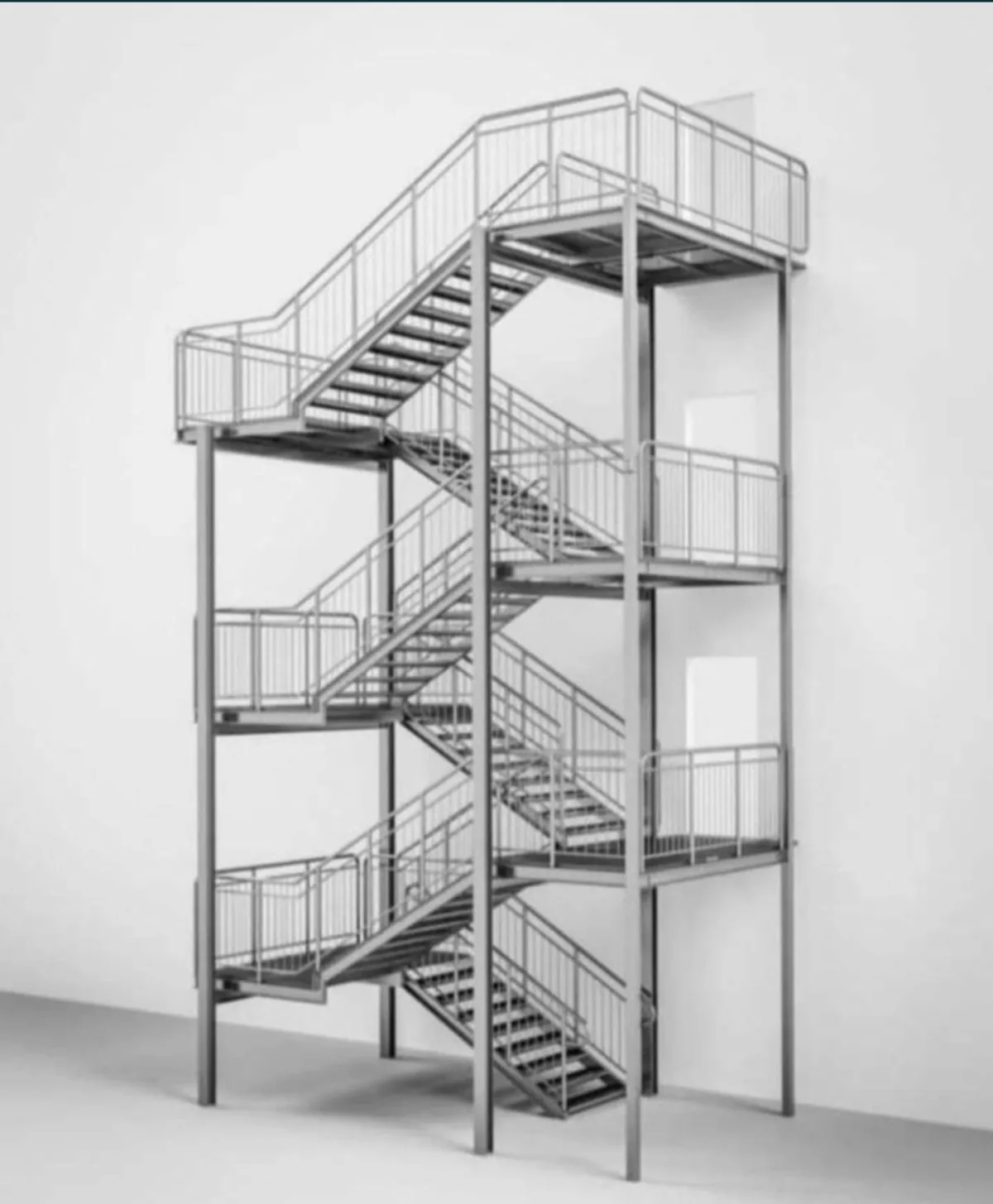 Scară metalică exterioară - proiect 6