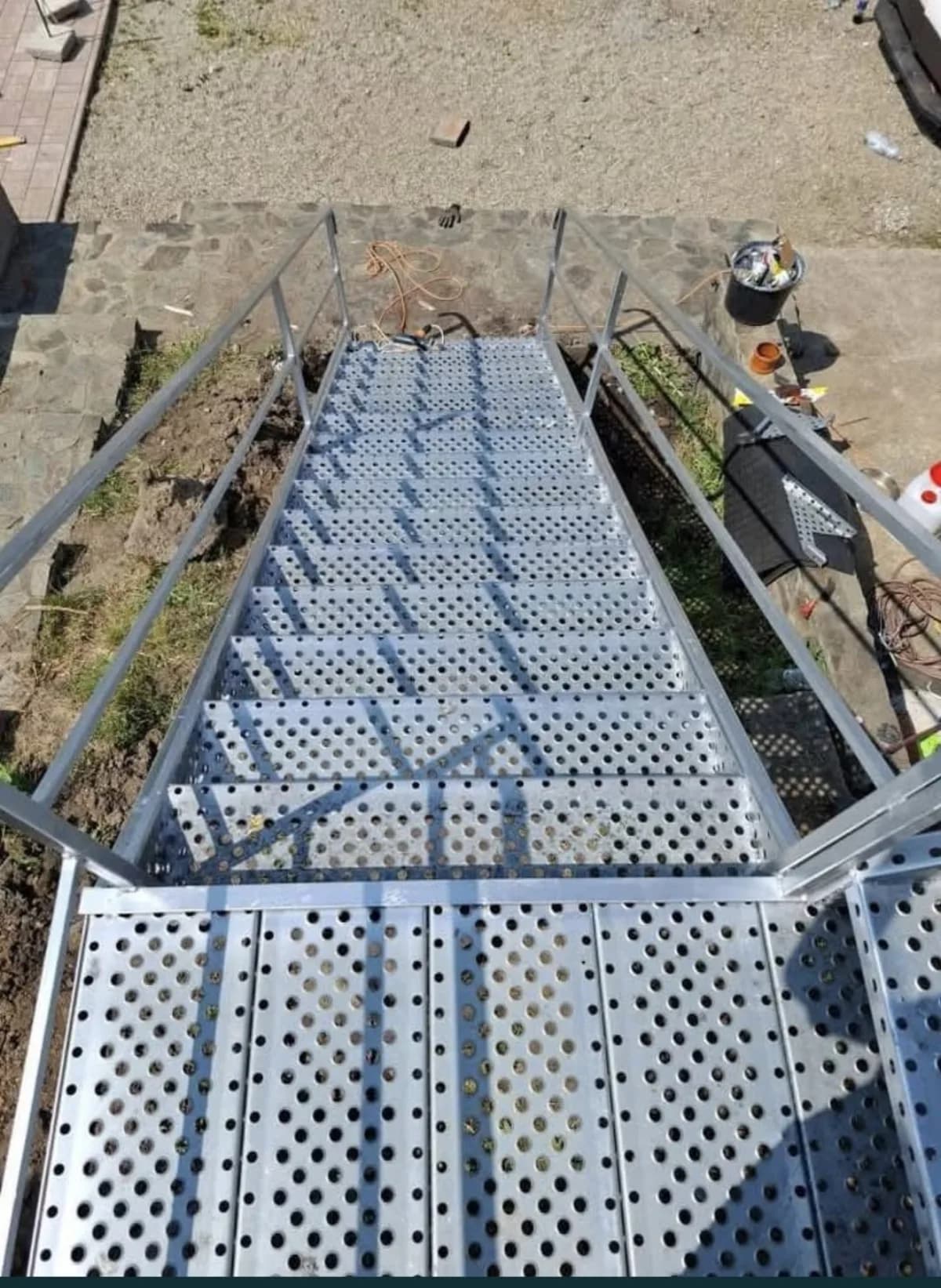 Scară metalică exterioară - proiect 12