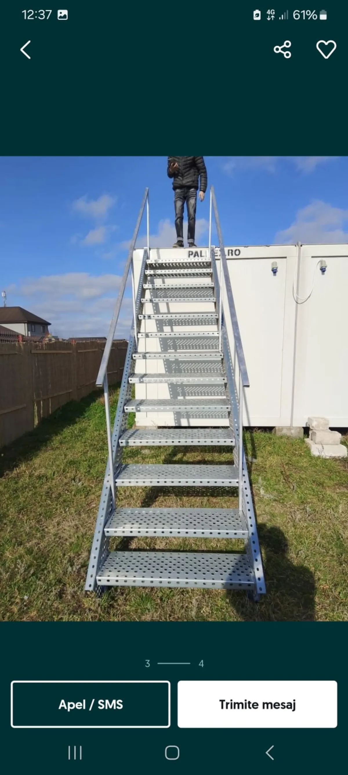 Grătar metalic zincat - proiect 15