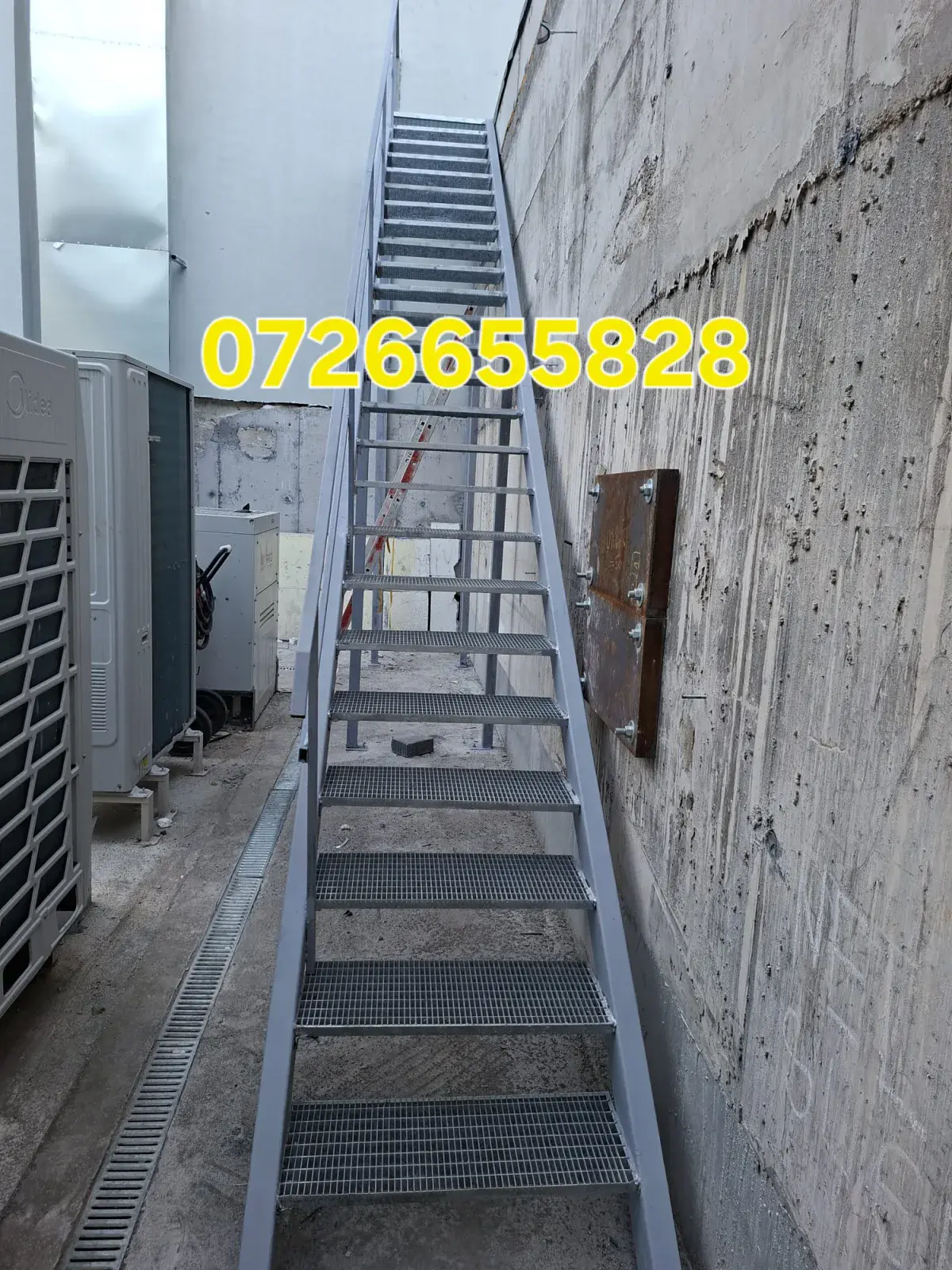 Scară metalică exterioară - proiect 9